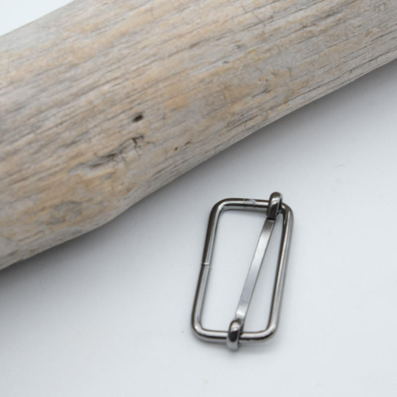 25mm Gunmetal Adjustable Buckle - Maison Klem